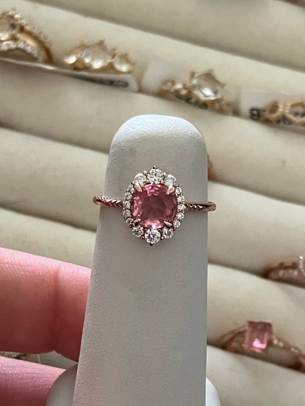 NWOT OG Charmed Aroma pink flamingo ring